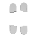 Cover Copertura Metallo a Pressione per Cerniera Invisibile K 1019 BI HD Finitura Bianco pz.4 | Koblenz
